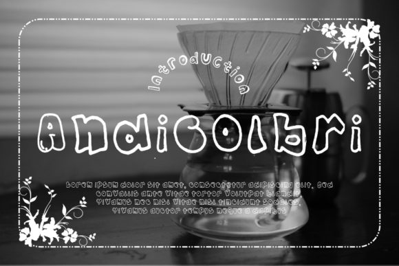 Andicolbri: A Unique Display Font for Creative Designers