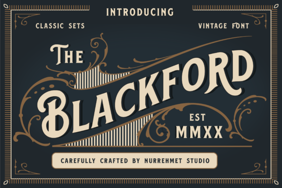 Blackford: A Vintage Display Font for Timeless Web Design