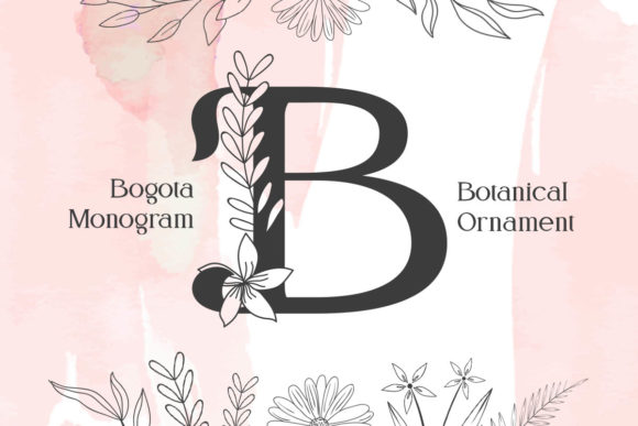 Bogota Monogram: A Romantic Display Font for Campaign Creativity