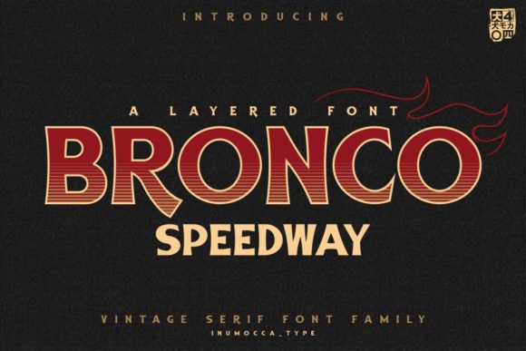 Bronco Speedway: A Font That Adds Rhythm to Your Craft