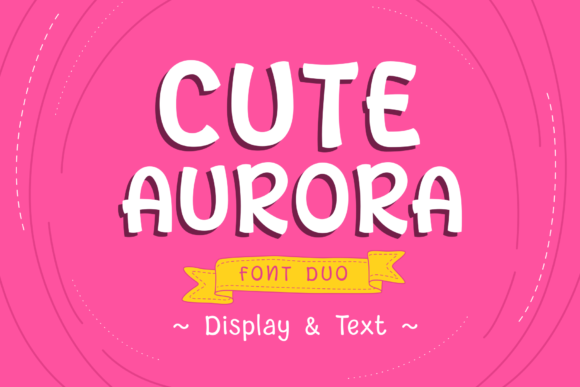 Cute Aurora: A Versatile Display Font for Creative Web Design