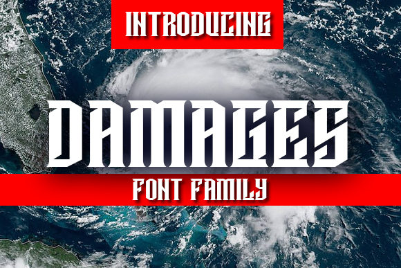 Damages: A Bold Typeface for Impactful Branding