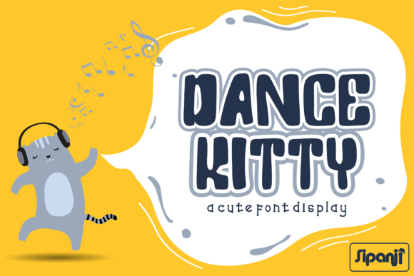 Dance Kitty: A Bold and Cute Display Font for Web Design
