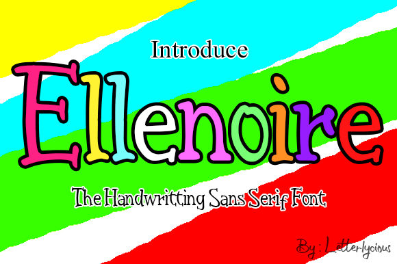 Ellenoire: A Whimsical Display Font for Creative Web Design