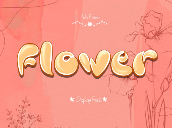 Flower Text Effect: A Versatile Display Font for Small Business Branding