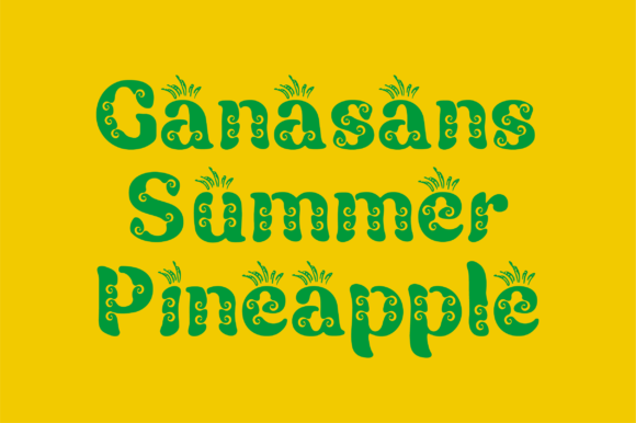 Ganasans: A Fun Display Font for Creative Editorial Design