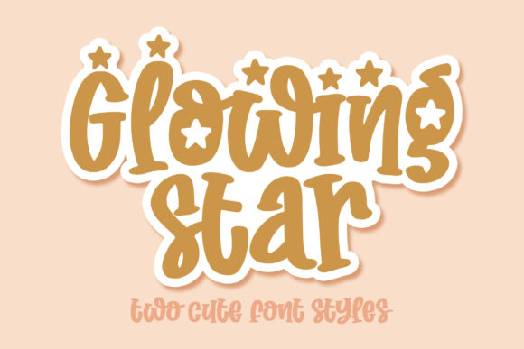 Glowing Star Font: A Playful Display Font for Creative Projects