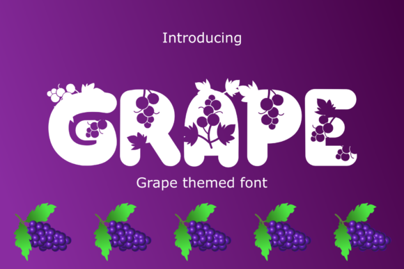 Grape: A Summer-Ready Display Font for Creative Branding