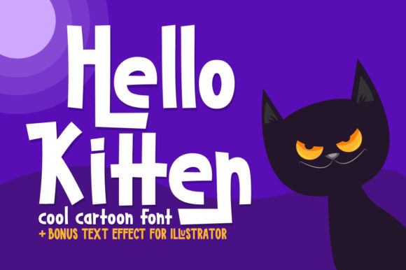 Hello Kitten: A Sweet, Chunky Display Font for Creative Branding