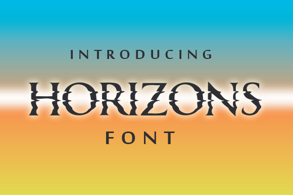 Horizons: A Versatile Display Font for Creative Branding