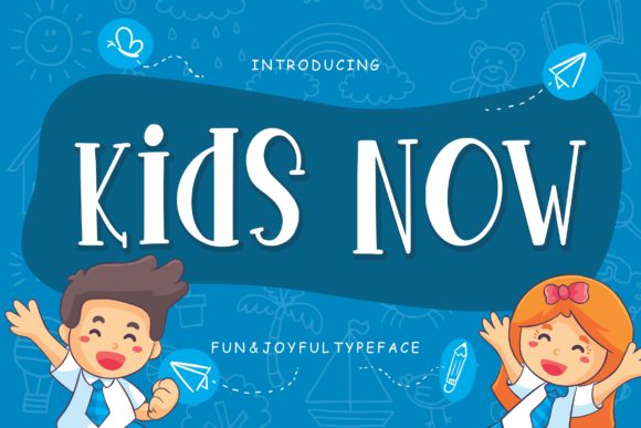 Kids Now: A Playful Display Font for Creative Web Design