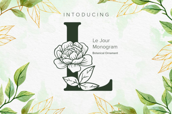 Le Jour Monogram: A Timeless Display Font for Crafters and Designers