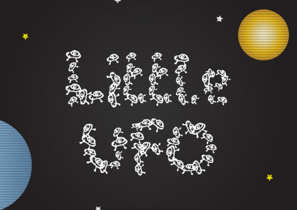 Little Ufo: A Cute Display Font for Creative Crafters and Product Designers