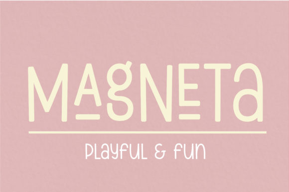 Magneta: A Bold Display Font for Creative Product Design