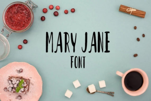 Mary Jane: A Friendly Display Font for Creative Crafters and Product Makers
