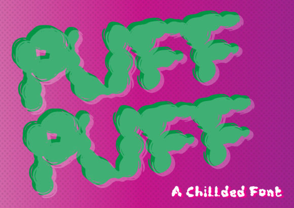 Puff Puff: A Display Font for Editorial Design and Creative Branding