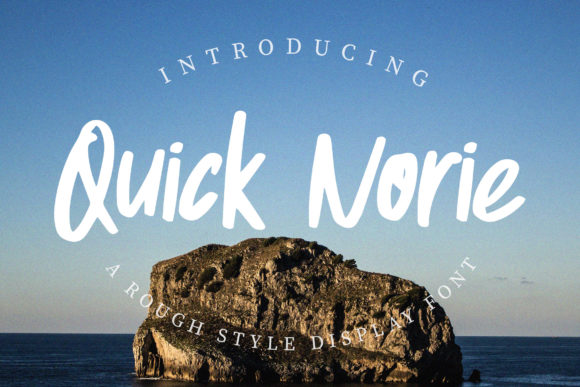 Quick Norie: A Bold Display Font for Dynamic Web Design