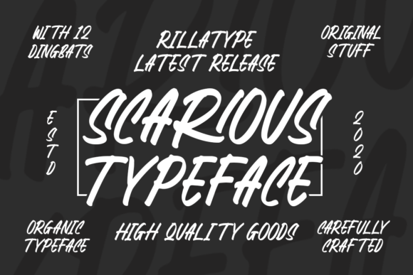 Scarious Typeface for Creative Branding and Design Projects