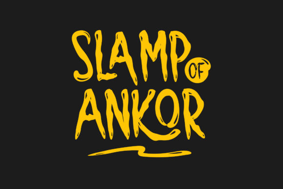 Slamp of Ankor: A Display Font for Creative Product Design