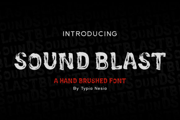 Sound Blast: A Bold Display Font for Editorial Design