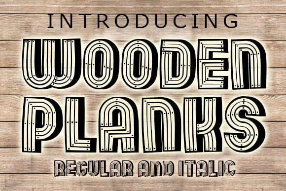 Wooden Planks: A Font That Elevates Your Brand